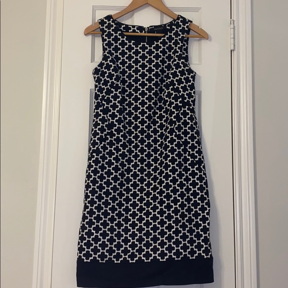 Black and white work dress